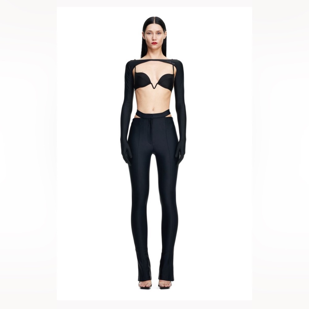 Mugler x H&M Jersey Cut-out Pants size US6 NWT. Limited collab sold out online